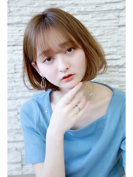 オーシャン(Ocean) [OCEAN Hair&Life藤原純]ふんわりボブ☆ベージュカラー☆