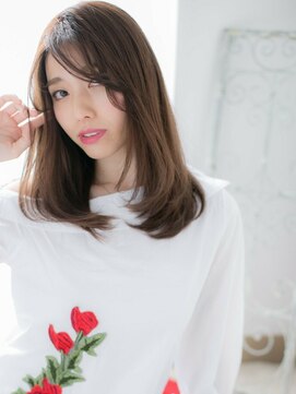 アルバハナレ 横浜(αlba HANARE) 関内/髪質改善/かきあげバング×メルトカラーのセミディa