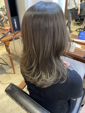 シェノン サントル(CHAINON CENTRE) マッシュショート/黒髪スタイル/アッシュカラー/グレーベージュ