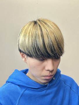 スウェル ジャンティ(SWELL gentil) 重めマッシュ アウターカラー ブリーチ