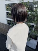 ボブ×ダークグレージュ