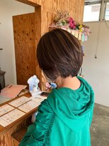 ポレン ドレッサーズ(Pollen Dressers)&nbsp;30代40代50代に！大人ハイライト◎デザインショート