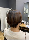 前髪/マチルダボブ/ピンクベージュ/インナーグレージュ