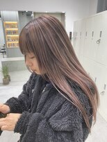 ヘアサロン ドット トウキョウ カラー 町田店(hair salon dot. tokyo color) 黒髪/グレーベージュ/レイヤーロング/前髪パーマ/ウルフ/町田