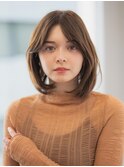 大人可愛い伸ばしかけボブ　20代30代40代