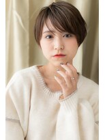 モッズヘア 越谷(mod's hair) メンズライク斜めバング刈り上げショート309X越谷20代30代40代