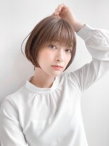 ネイロ 日本橋(NeiRo)&nbsp;小顔ショートボブハイライトカラー大人ショートカット白髪ぼかし