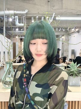 カシェル(cashel kishaba) アンブレラカラー×グリーン