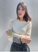 【福岡警固赤坂】30代40代切りっぱなしボブ/大人ボブ/白髪ぼかし