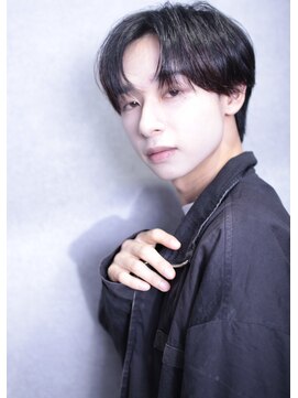 リメル 奥沢自由が丘店(Remel) ニュアンスパーマ黒髪ナチュラルマッシュ【Remel奥沢自由が丘】