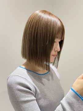 ヨロ 上野(YOLO) ハイライトカラーミルクティーベージュケアブリーチダブルカラー