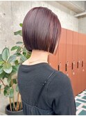 ホワイトグレージュ/デジタルパーマ/チェリーブラウン/栄15