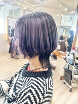 モリオ フロム ロンドン 成増店 【morio成増 セリザワ】前下がりボブウルフ アンブレラカラー