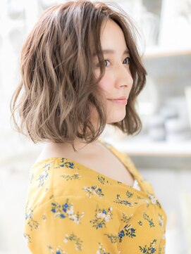 カバーヘア 上尾西口店(COVER HAIR) センターパート韓国風巻きボブウルフレイヤーc6上尾20代30代40代