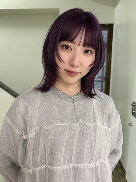 ロジ(loji) ボブレイヤー×ラベンダー