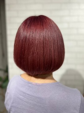 ビス フルール 日暮里店(Vis fleur) ボブヘア/レッドカラー