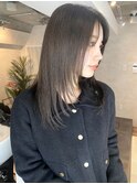 レイヤーカット/顔周りレイヤー/ストレートヘア/miwa
