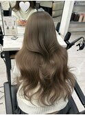 オリーブベージュ  アッシュベージュ  透明感カラー