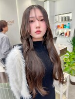 ロンド ブランシュ 錦糸町北口(Lond blanche)&nbsp;ミニウルフレイヤーカット顔周りカット前髪カット韓国ロング