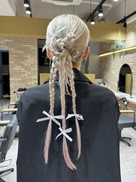 ゼスト 三鷹店(ZEST) ウェーブミディアムヘアアレンジ 韓国レイヤー/三鷹/吉祥寺