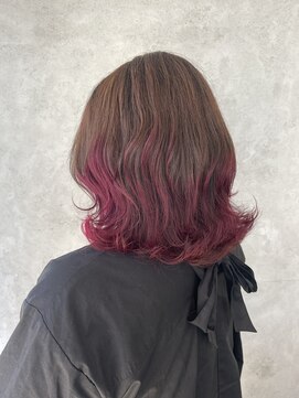 ニューカマー バイ ヘッドライト シブヤ(NEW COMER by HEADLIGHT shibuya) チェリーピンク×ボブ