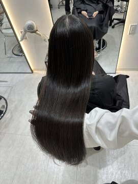 ジーナ 博多筑紫口(Zina) 暗髪ダークチョコレートブラウン×艶髪髪質改善Tr!【福田れん】