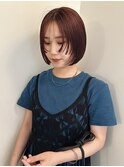 ミニボブ+チェリーブラウン kaho