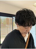 黒髪+permanent