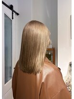 ハク アトリエ(HaKU atelier)&nbsp;ハイトーンカラーベージュミルクティー透明感暖色抜け感艶髪