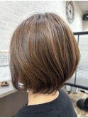 丸みショートボブ