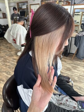 ラウラアンドロー(LAURA&RO) ミルクティーベージュダブルカラーインナーカラーケアブリーチ