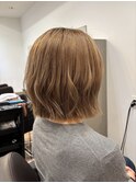 プードルボブ　レイヤーボブ　大人ボブ　ハイトーン　ボブ