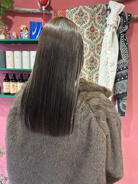 ◆ブリーチなし透明感オリーブ◆