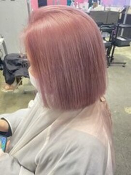 デート 下北沢(DATE) ピンクベージュ/ダブルカラー/シンプルストレート/髪質改善/原宿