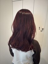 ディア(Dia)&nbsp;ブリーチなしダブルカラーで、お洒落ボルドーレッドカラー☆