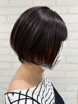 ガーデン 西川田店(garden) 宇都宮白髪ぼかしハイライトショートボブレイヤーカット髪質改善