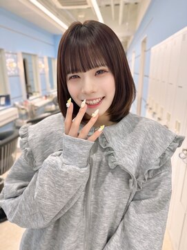 モナ 髪質改善(MONA) 【MONA】モテボブ/ナチュラルブラウン/ラテカラー【栄駅】