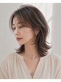 白髪ぼかし脱白髪染め似合わせレイヤーカット40代50代60代