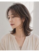 ハーツ 青山表参道店(Heart's) 白髪ぼかし脱白髪染め似合わせレイヤーカット40代50代60代