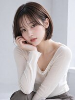 リリアーナ(LILIANA) 池袋 シアーバング ヘーゼルブラウン マッシュボブ シースルー