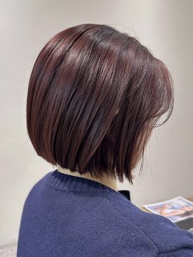 サヴォア(Savoir) 切っぱなしボブ/タッセルボブ/ピンクブラウン/暖色系カラー