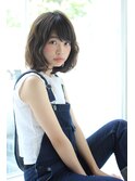 【Unami】大人フリンジバング×スポンテニアスマッシュボブ島田