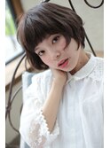面長でも似合う！ゆるショートボブ【 藤枝/髪質改善/カラー】