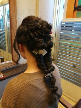 空時計 編みおろしアレンジ