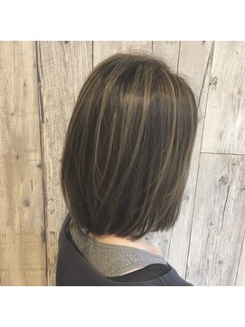 エモーション フォーヘアー(amotion for hair) 細めハイライト☆ボブスタイル