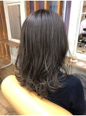 【ORO】ミディアムレイヤー×ブラウンべージュ　浅見