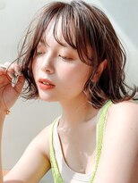 アイティーバイアルバム 八王子店(IT by ALBUM) ナチュラルボブ_マロンベージュAラインボブかきあげロング_28290