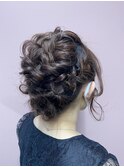 ヘアアレンジ/ボブヘアセット/もこもこアレンジ/お呼ばれヘア