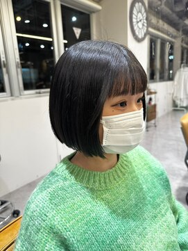 マッシュ チャヤマチ(MASHU chayamachi) ぱっつんボブ