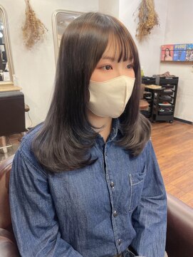 リコバイアフロート(riko by afloat) レイヤーカット/顔まわりカット/ゆる巻きロング/韓国ヘア